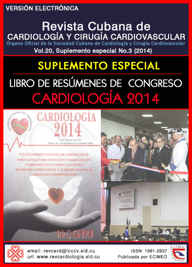 SUPLEMENTO ESPECIAL No.3: Libro de Resúmenes VIII Congreso  Cardiologóa 2014